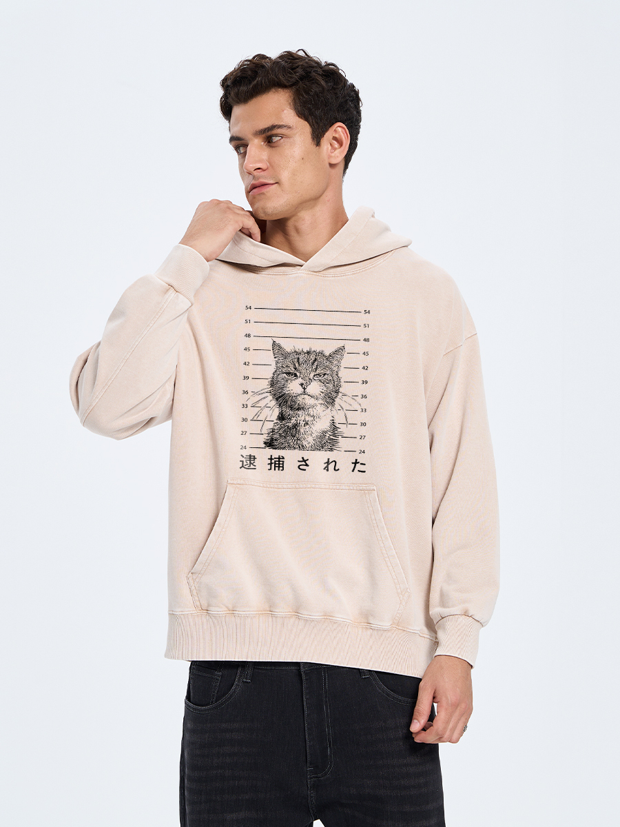 Tokyo-Tiger Cat That Was Arrested Washed Hoodie