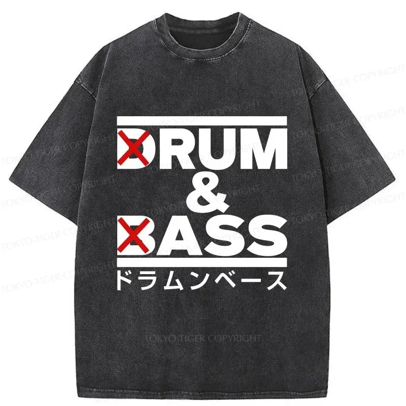 Tokyo-Tiger Drum And Bass Funny Washed T-Shirt Sale