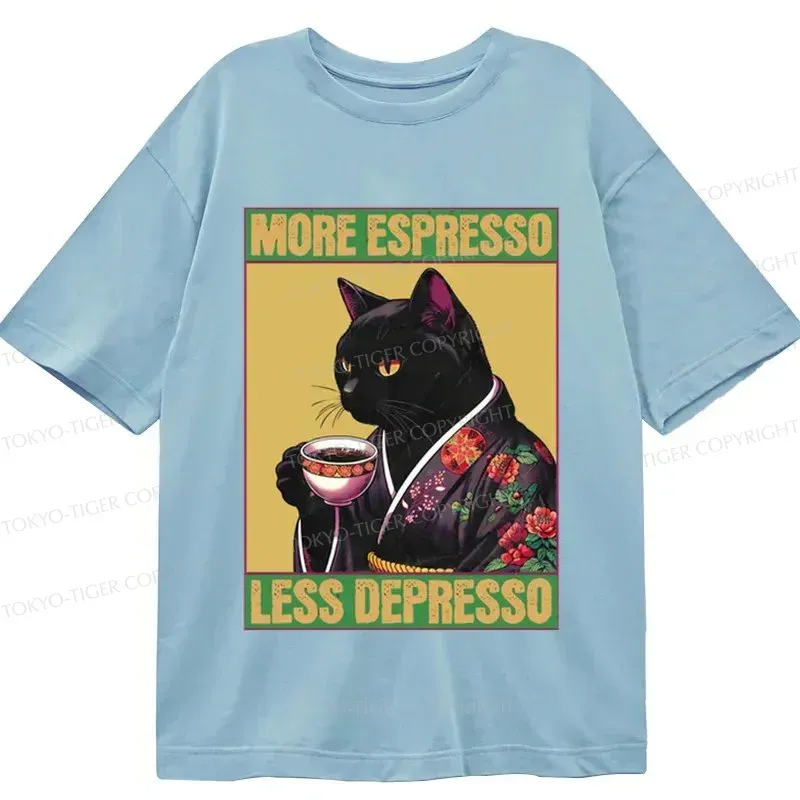 Tokyo-Tiger Up Caffeine Down Depression Classic T-Shirt