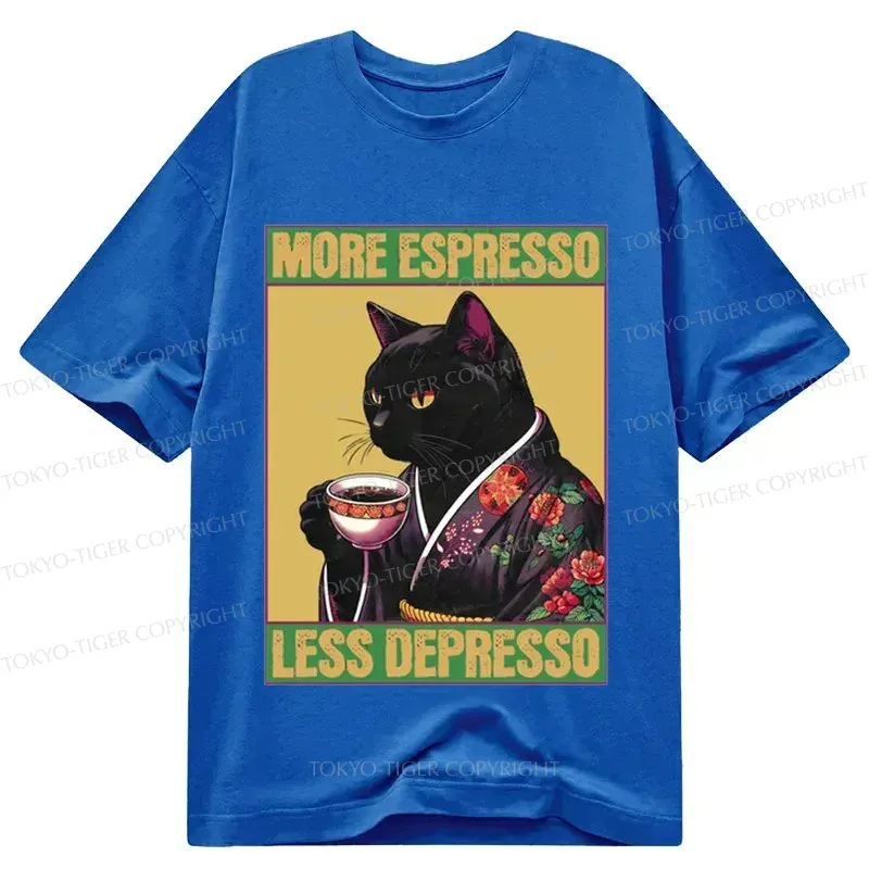 Tokyo-Tiger Up Caffeine Down Depression Classic T-Shirt