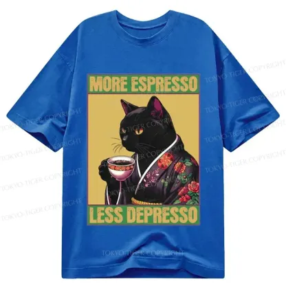 Tokyo-Tiger Up Caffeine Down Depression Classic T-Shirt