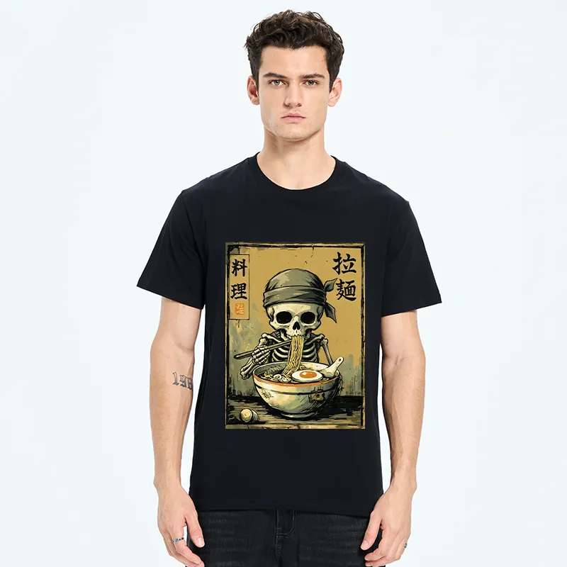 Tokyo-Tiger Funny Skeleton Ramen Classic T-Shirt