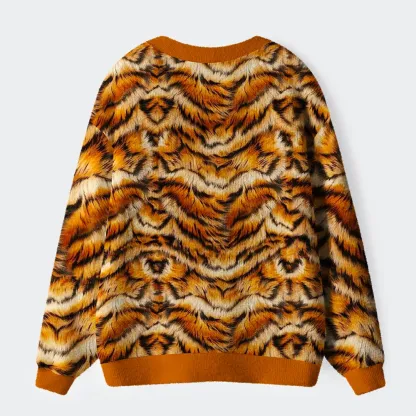 Tokyo-Tiger Tiger Stripes:Stripes That Define The King Of Beasts Ugly Cardigan Sweater