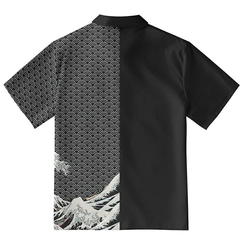 Tokyo-Tiger Half Of The Wave Aloha Hawaiian Shirt