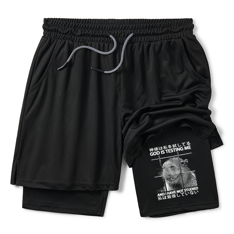 Tokyo-Tiger God Is Testing Me Training Shorts