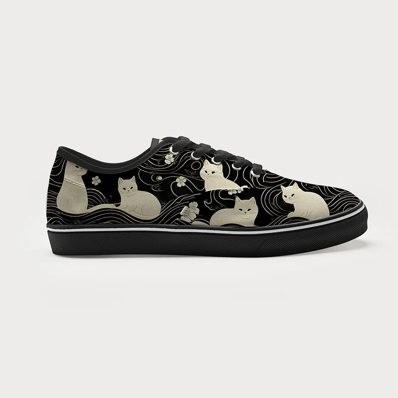 Tokyo-Tiger Mysterious Cat Canvas Shoes