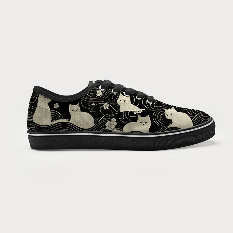 Tokyo-Tiger Mysterious Cat Canvas Shoes Sale