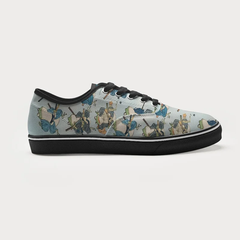 Tokyo-Tiger Frog Samurai Canvas Shoes