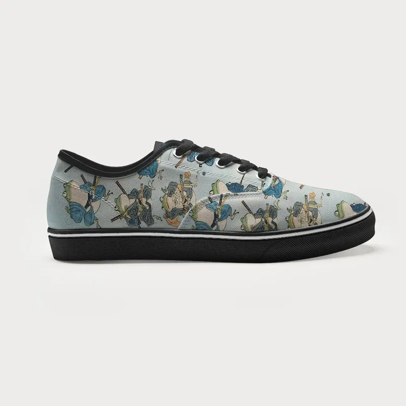 Tokyo-Tiger Frog Samurai Canvas Shoes