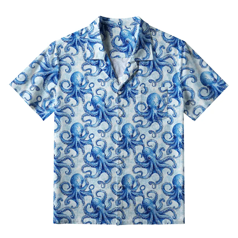 Tokyo-Tiger Oceanic Octopus Aloha Hawaiian Shirt