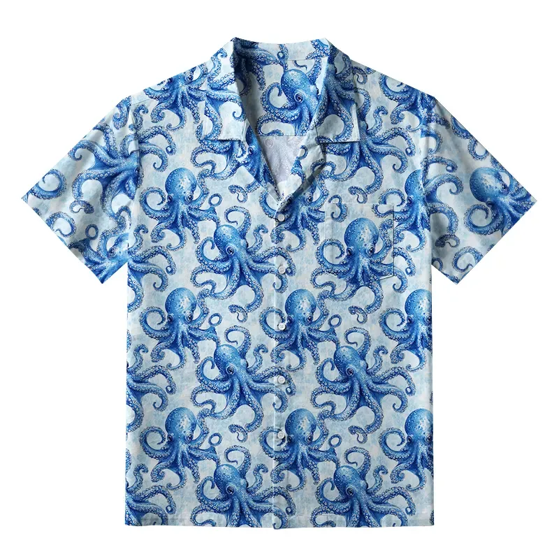 Tokyo-Tiger Oceanic Octopus Aloha Hawaiian Shirt