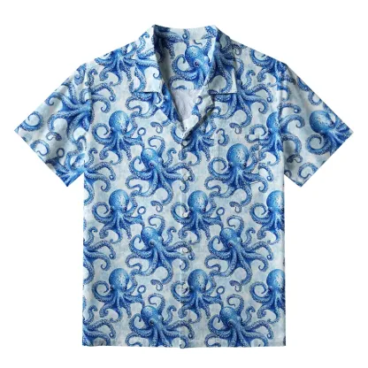 Tokyo-Tiger Oceanic Octopus Aloha Hawaiian Shirt