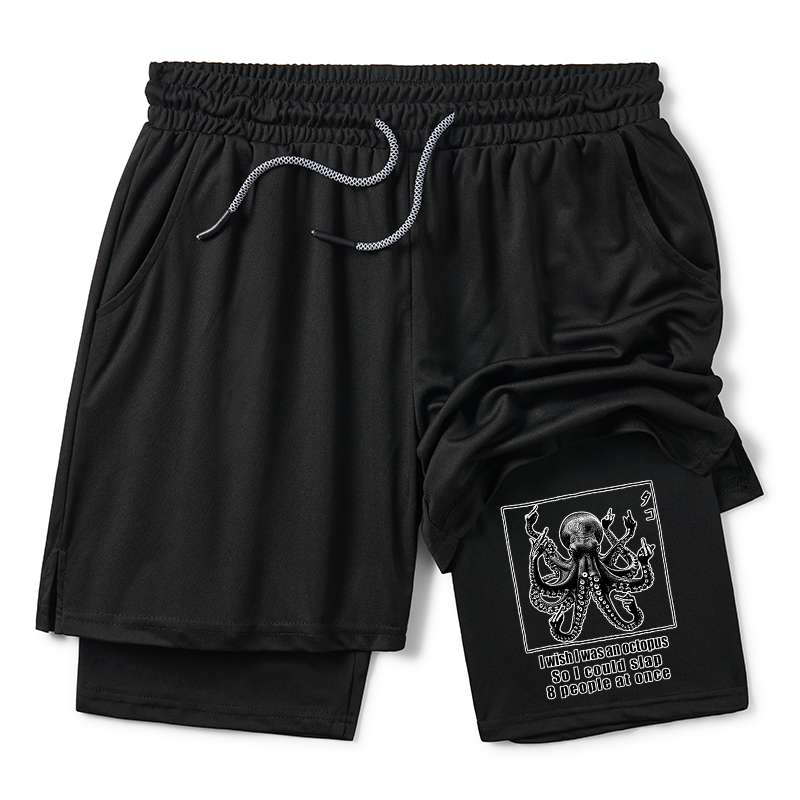 Tokyo-Tiger I Wish I Was An Octopus Training Shorts