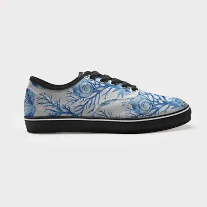 Tokyo-Tiger Shell And Coral Canvas Shoes