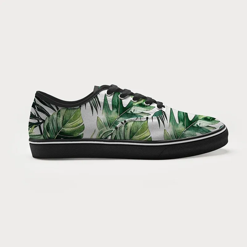 Tokyo-Tiger Tropical Leaf Dance Canvas Shoes
