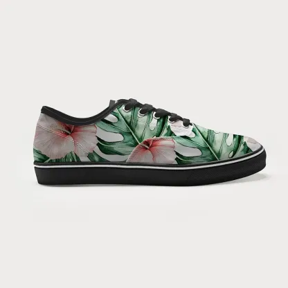 Tokyo-Tiger Island Blossoms Canvas Shoes
