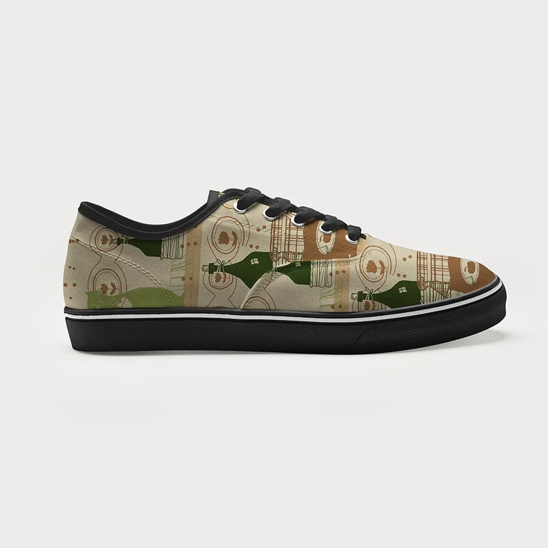 Tokyo-Tiger Cat On The Shelf Canvas Shoes