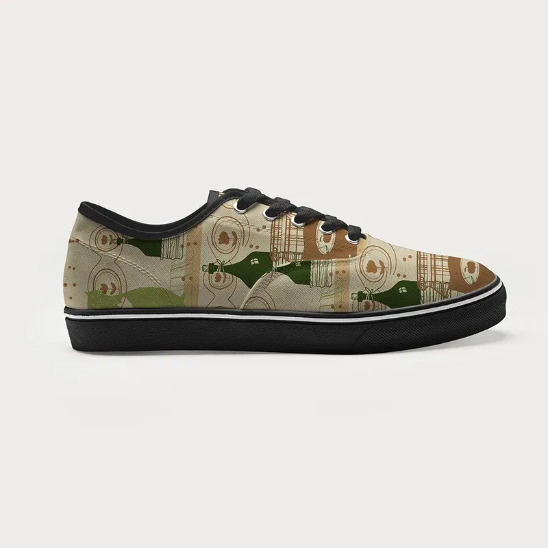 Tokyo-Tiger Cat On The Shelf Canvas Shoes