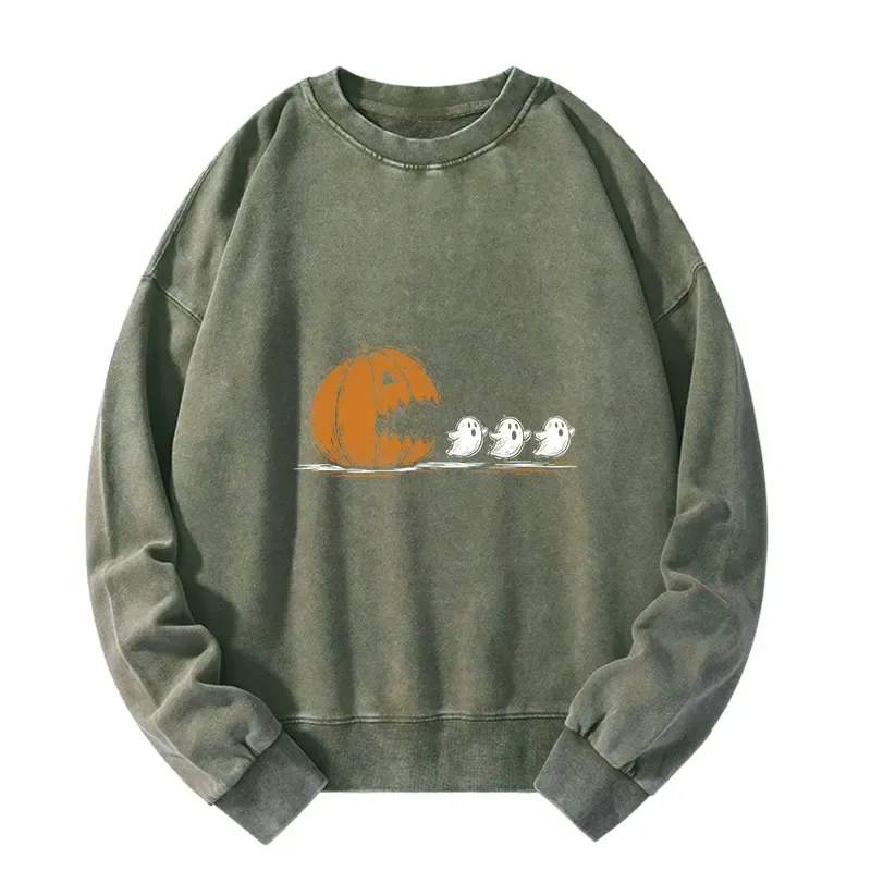 Tokyo-Tiger Halloween Game Washed Sweatshirt