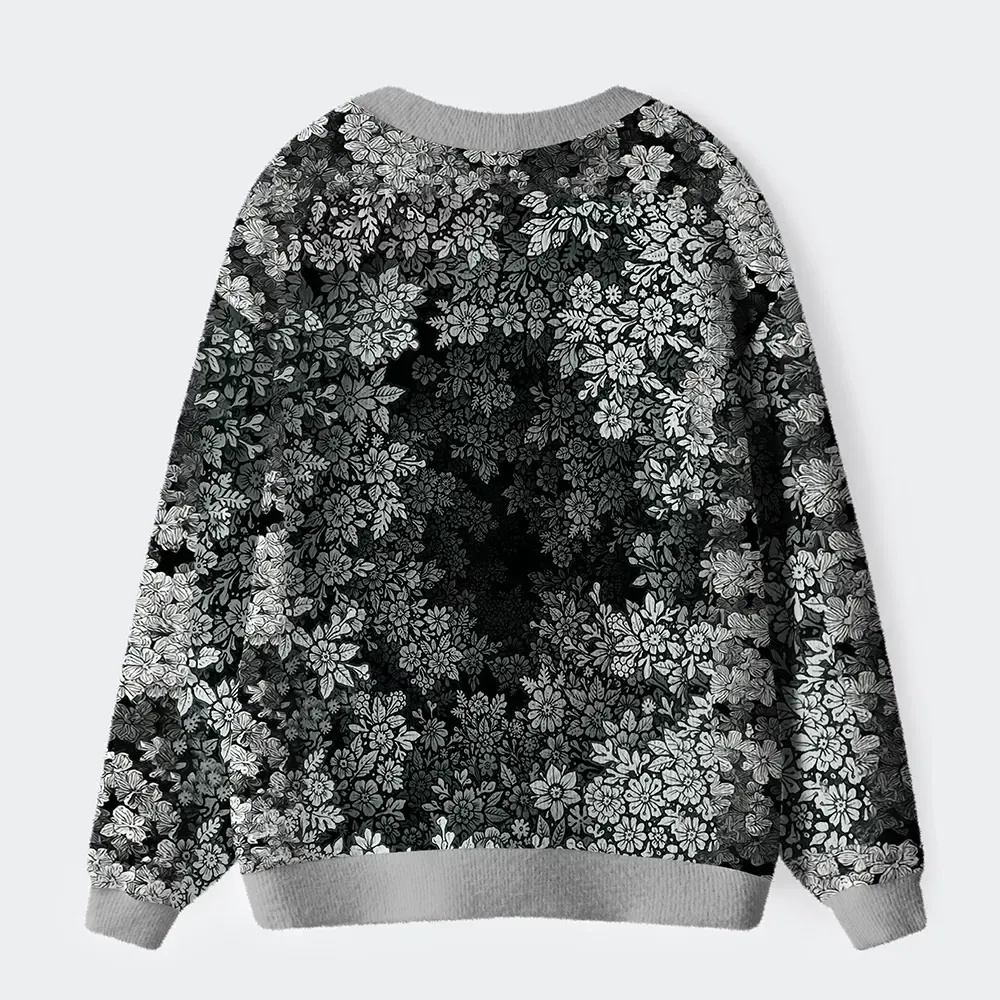 Tokyo-Tiger Every Flower Is Born To Die Just Like Us Ugly Cardigan Sweater