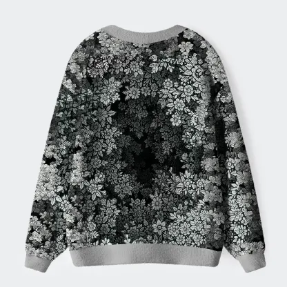 Tokyo-Tiger Every Flower Is Born To Die Just Like Us Ugly Cardigan Sweater