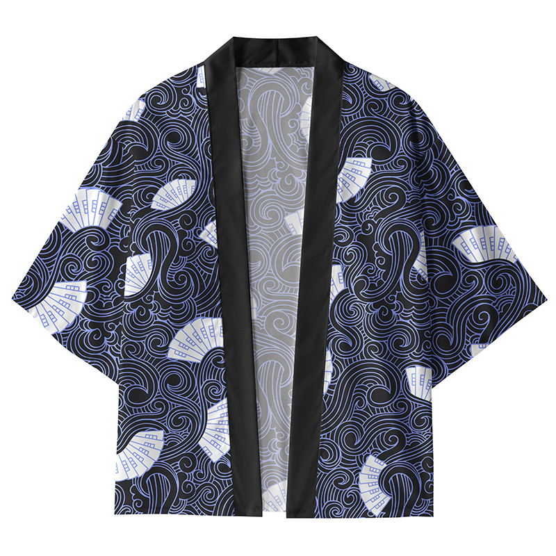 Tokyo-Tiger Wave Of Tradition Kimono Cardigan