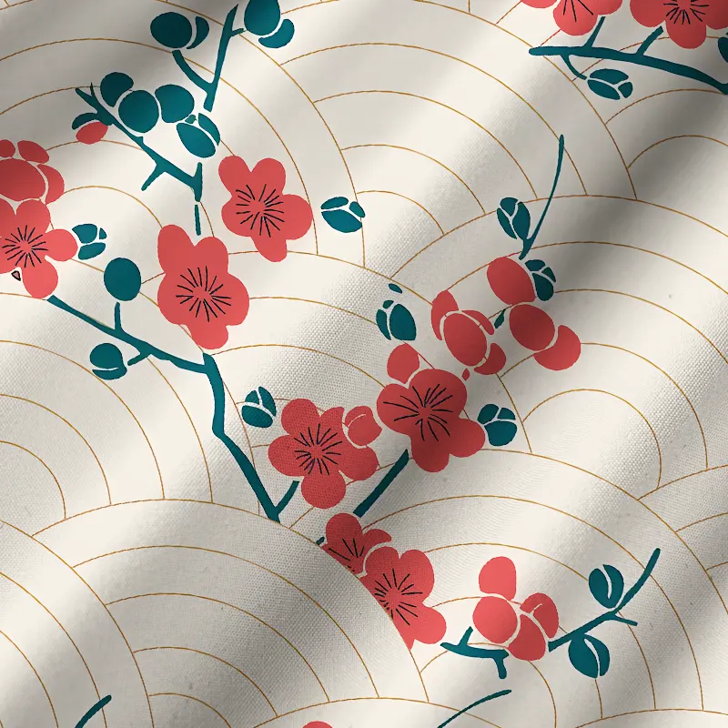 Tokyo-Tiger Blossom Wave Cuban Collar Shirt