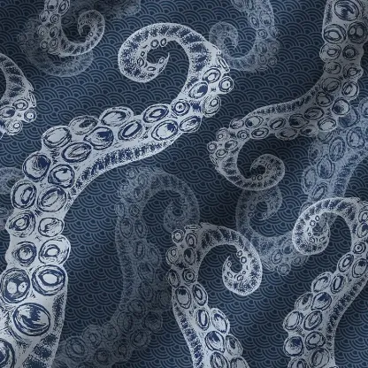 Tokyo-Tiger Octopus Tentacles Japanese Aloha Hawaiian Shirt