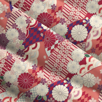 Tokyo-Tiger A Floral Fusion Maxi Dress