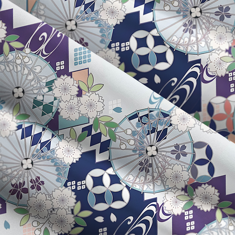 Tokyo-Tiger Floral And Umbrella Maxi Dress