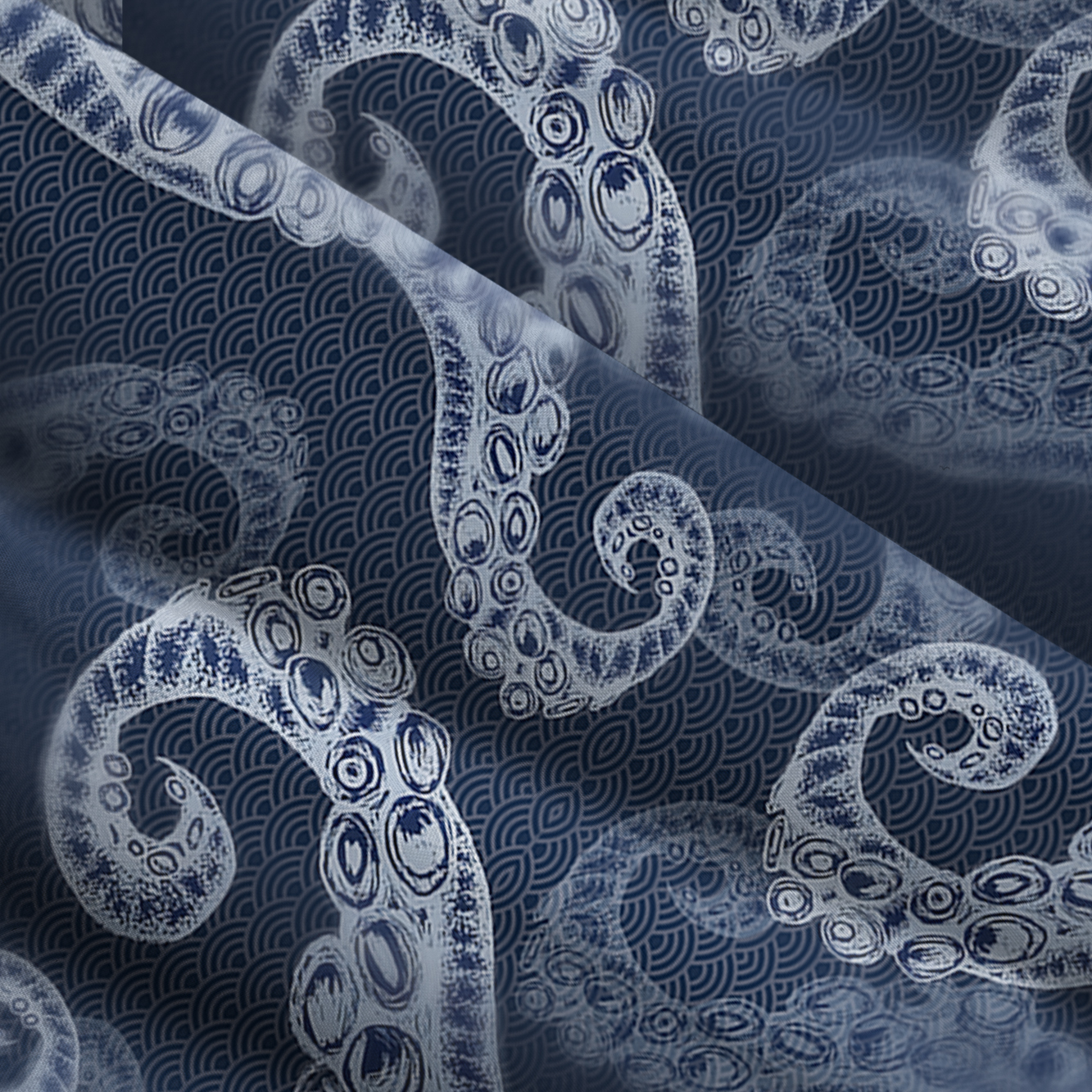 Tokyo-Tiger Octopus Tentacles Japanese Aloha Maxi Dress