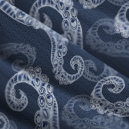 Tokyo-Tiger Octopus Tentacles Japanese Aloha Maxi Dress