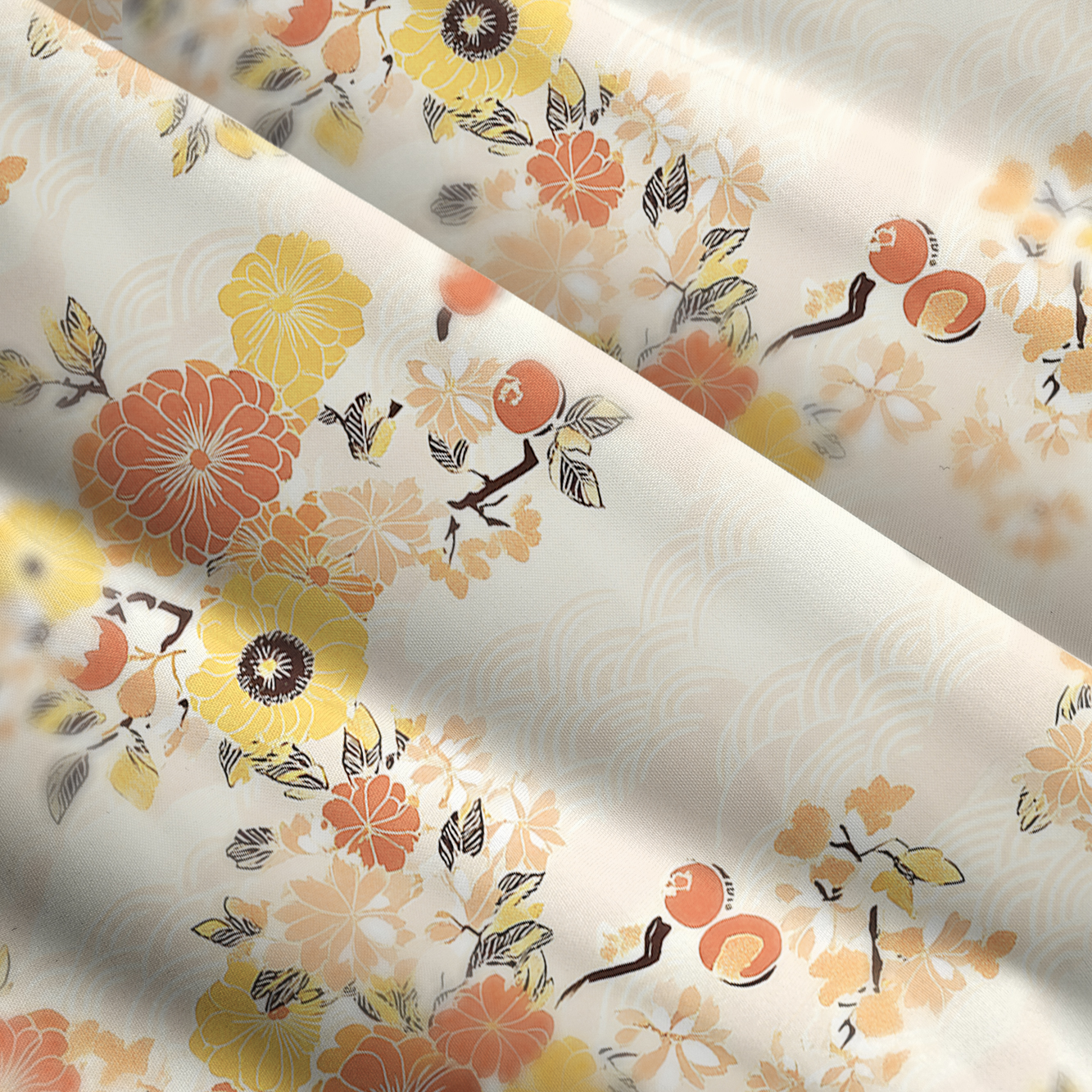 Tokyo-Tiger Fruitful Flower Maxi Dress