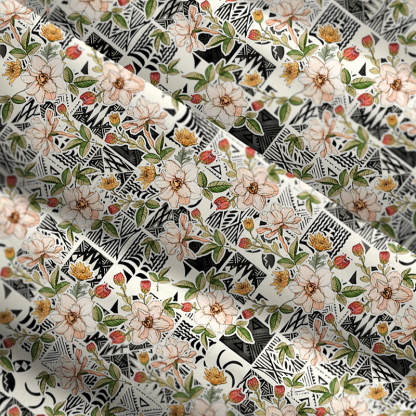 Tokyo-Tiger Tropical Floral Delight Maxi Dress