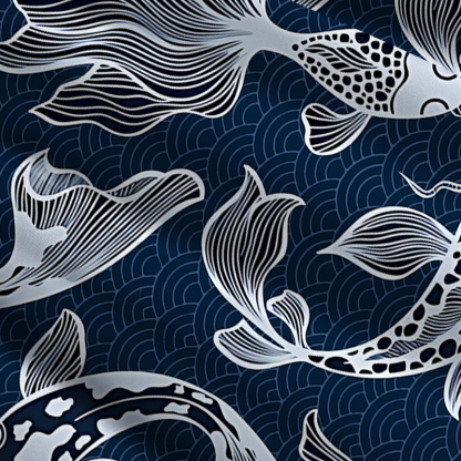 Tokyo-Tiger Japanese Koi Maxi Skirt