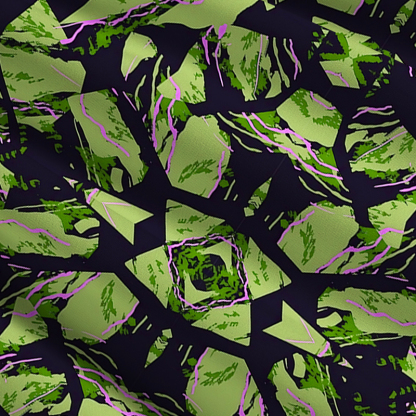 Tokyo-Tiger Geometric Art In The Forest Maxi Skirt