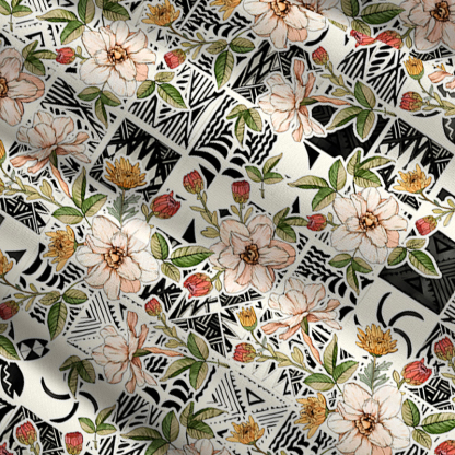 Tokyo-Tiger Tropical Floral Delight Maxi Skirt