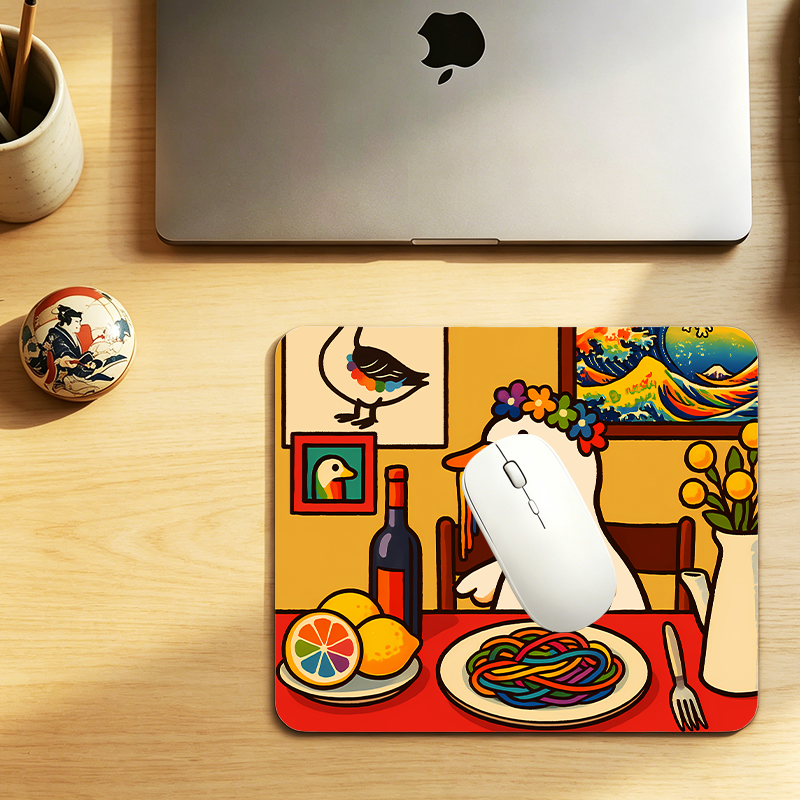 Tokyo-Tiger More Spaghetti Less Upsetti Goose Mouse Pad