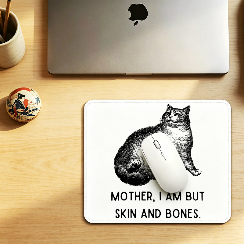 Tokyo-Tiger Skin & Bones Cat Mouse Pad