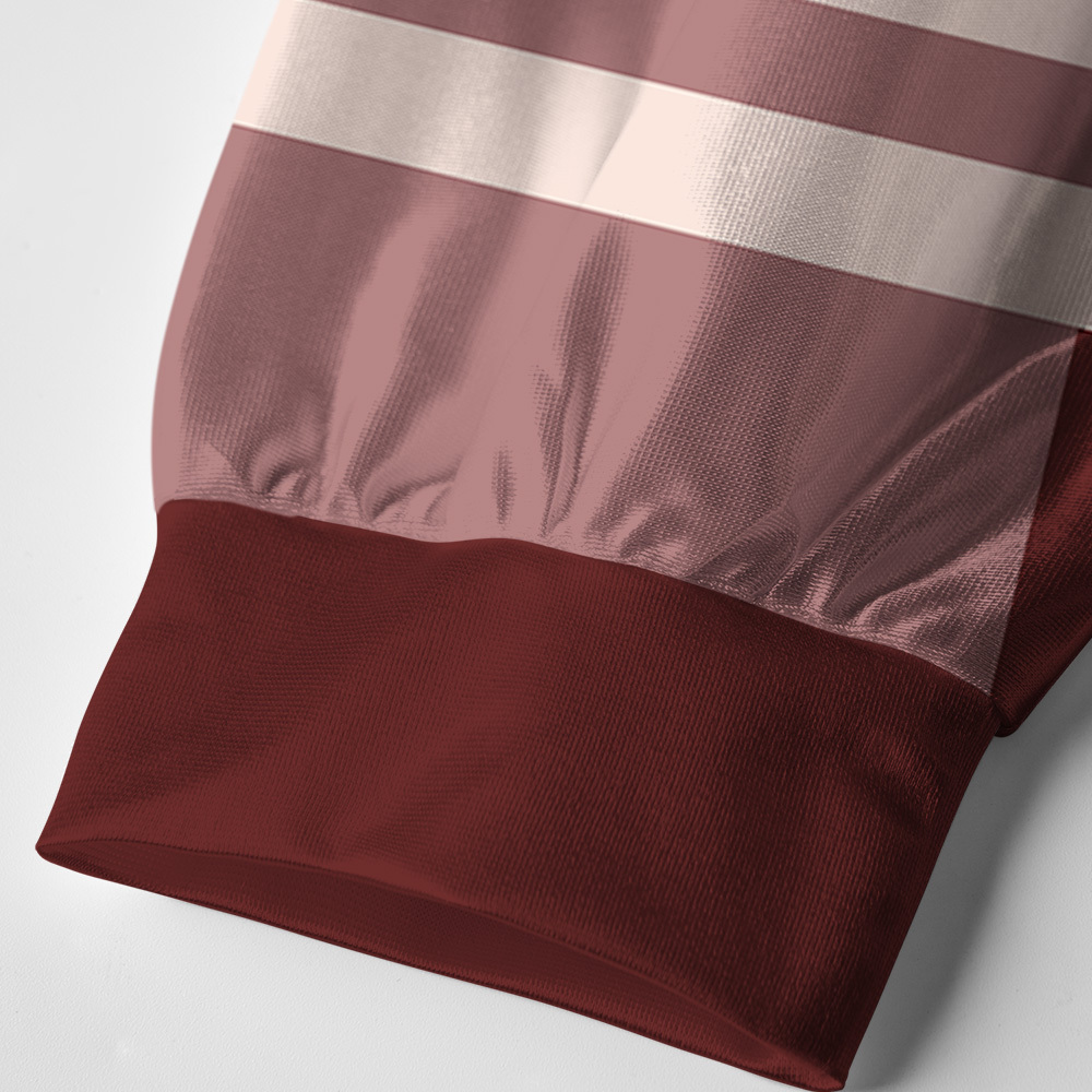 Tokyo-Tiger Winter Plum Resilience Paneled Long Sleeve Jersey