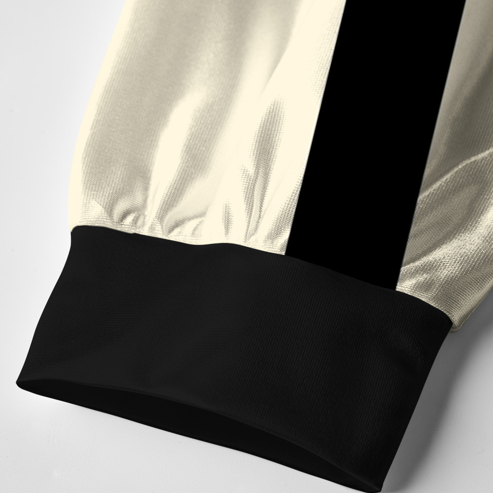 Tokyo-Tiger Minimalist Cat Paneled Long Sleeve Jersey