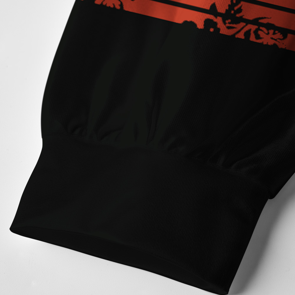Tokyo-Tiger Samurai Cat Warrior Paneled Long Sleeve Jersey