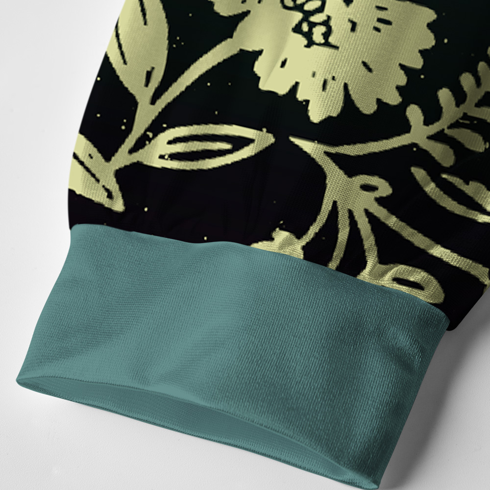 Tokyo-Tiger Swirling Canopy Paneled Long Sleeve Jersey