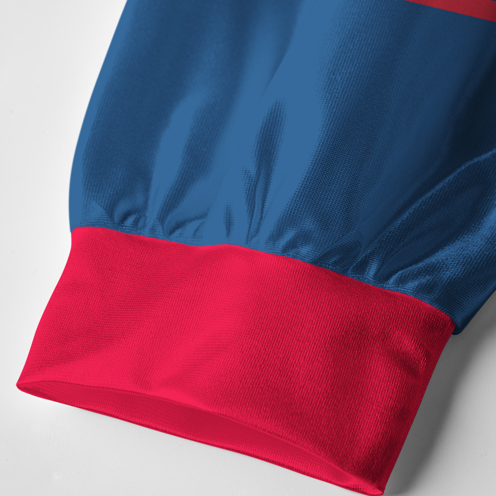 Tokyo-Tiger Crimson Octopus Paneled Long Sleeve Jersey