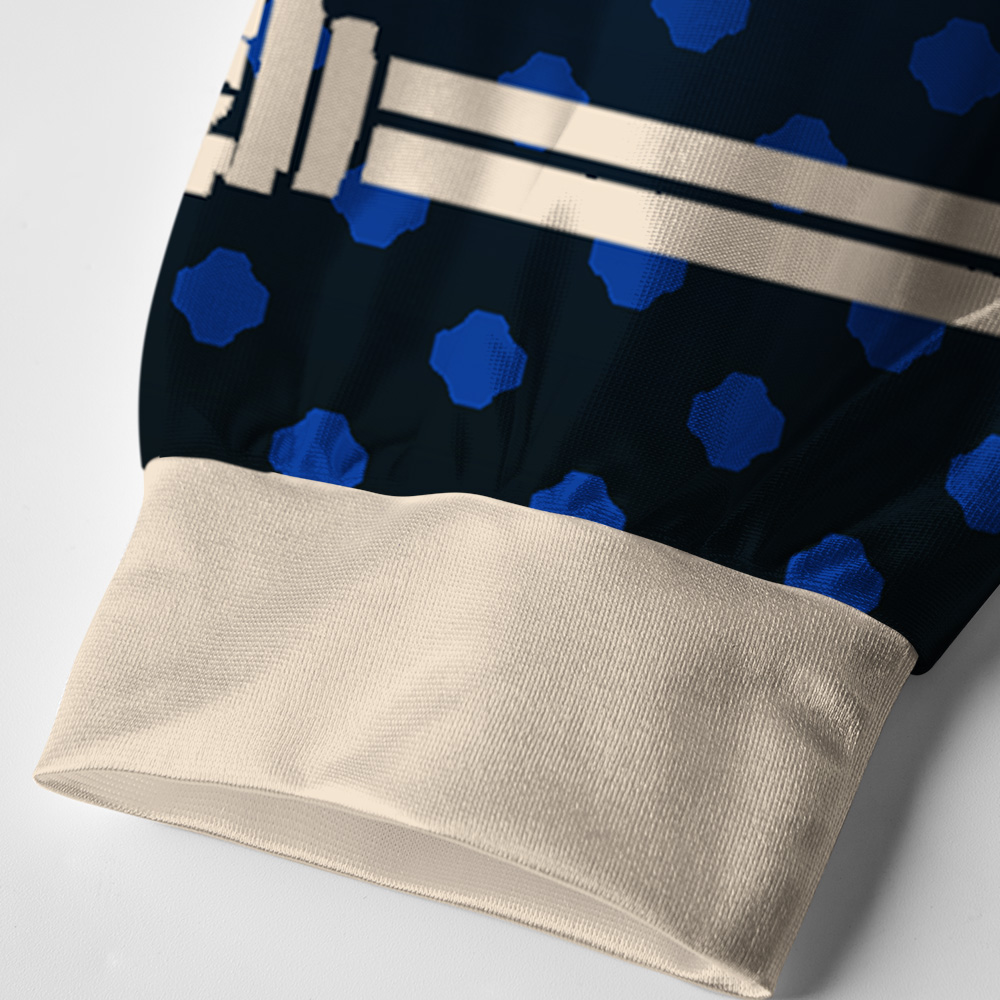 Tokyo-Tiger Pixel Wave Paneled Long Sleeve Jersey