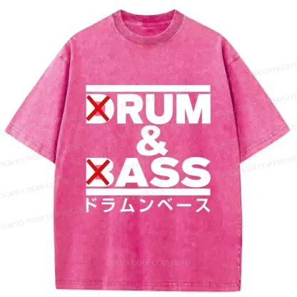 Tokyo-Tiger Drum And Bass Funny Washed T-Shirt
