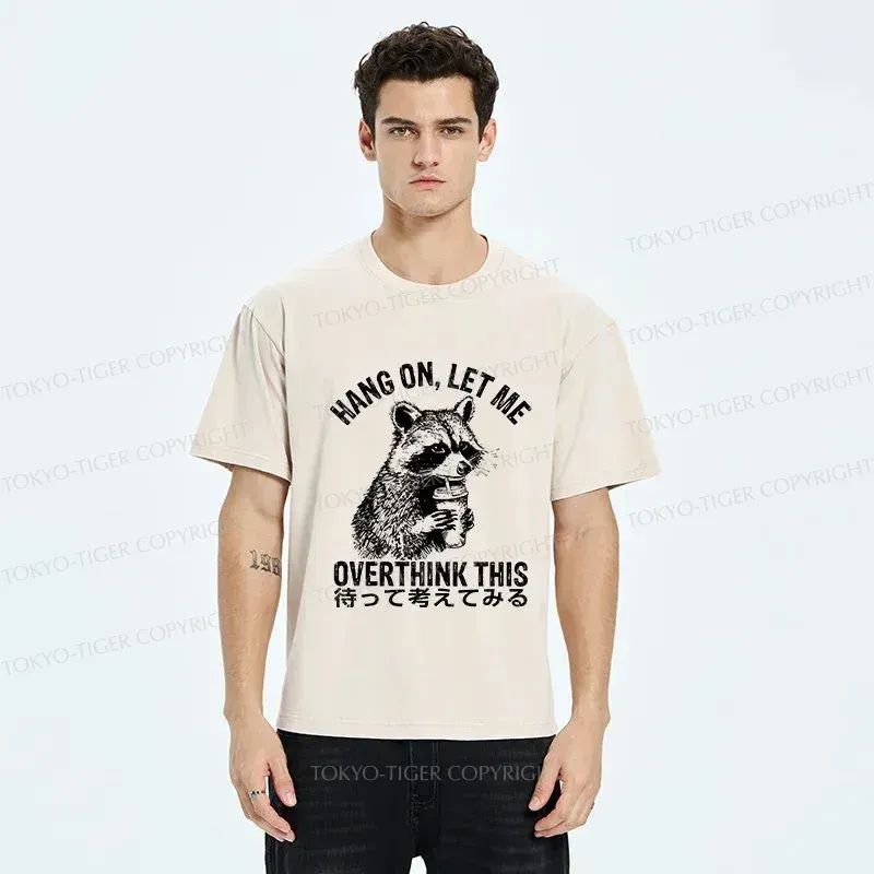 Tokyo-Tiger Overthink Raccoon Washed T-Shirt