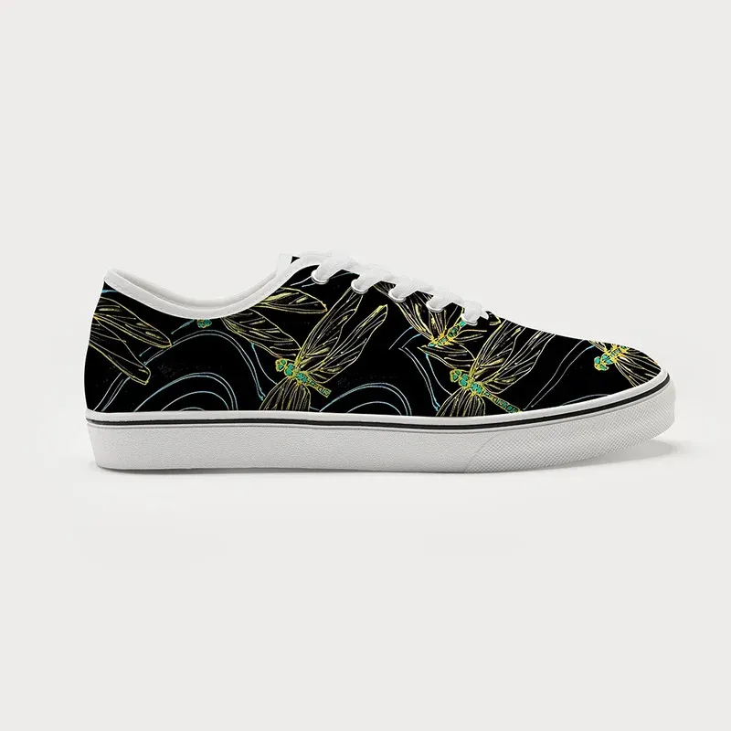 Tokyo-Tiger Dragonfly Flapping Its Wings Canvas Shoes