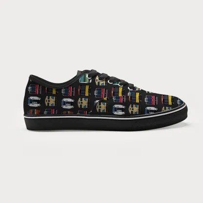 Tokyo-Tiger Japanese Traditional Trains Canvas Shoes