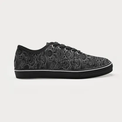 Tokyo-Tiger Floral Whirl Canvas Shoes